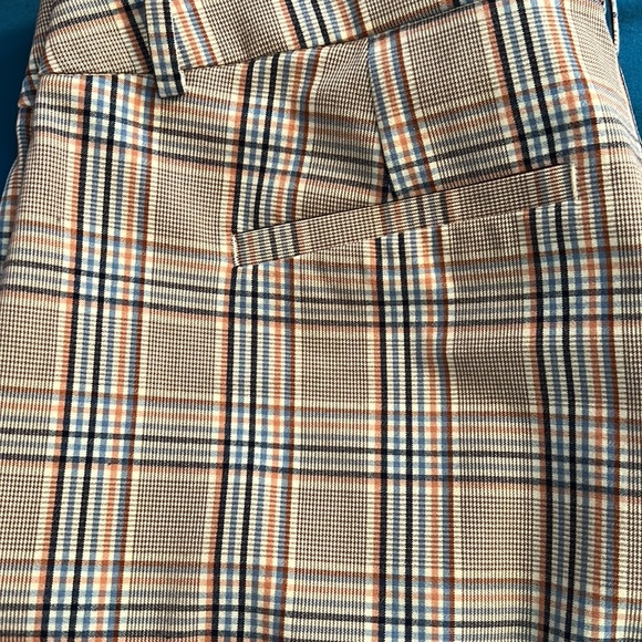 Lightweight plaid ankle length trousers - Picture 2 of 5